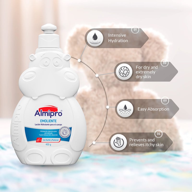 almipro Emollient Baby Daily Moisture Lotion for a Soft and Smooth Skin. 400 g. - 14 Oz. - Image 2